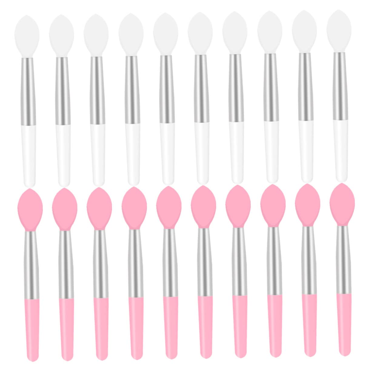 FOMIYES 20pcs Silicone Lip Brush Set - Soft Lip Gloss & Lipstick Applicator for Precise Makeup - Reusable Cosmetic Tools for Lip Mask & Beauty Application (Perfect for Home, Salon & Travel Use)