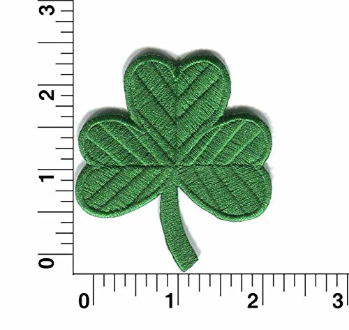 2PCS Iron On Patches - Embroidered Irish Shamrock Clover Applique for St. Patrick's Day | DIY Sew On Badges for Backpacks, Jeans, Jackets & Clothing | Perfect for Festival Outfits & DIY Crafts