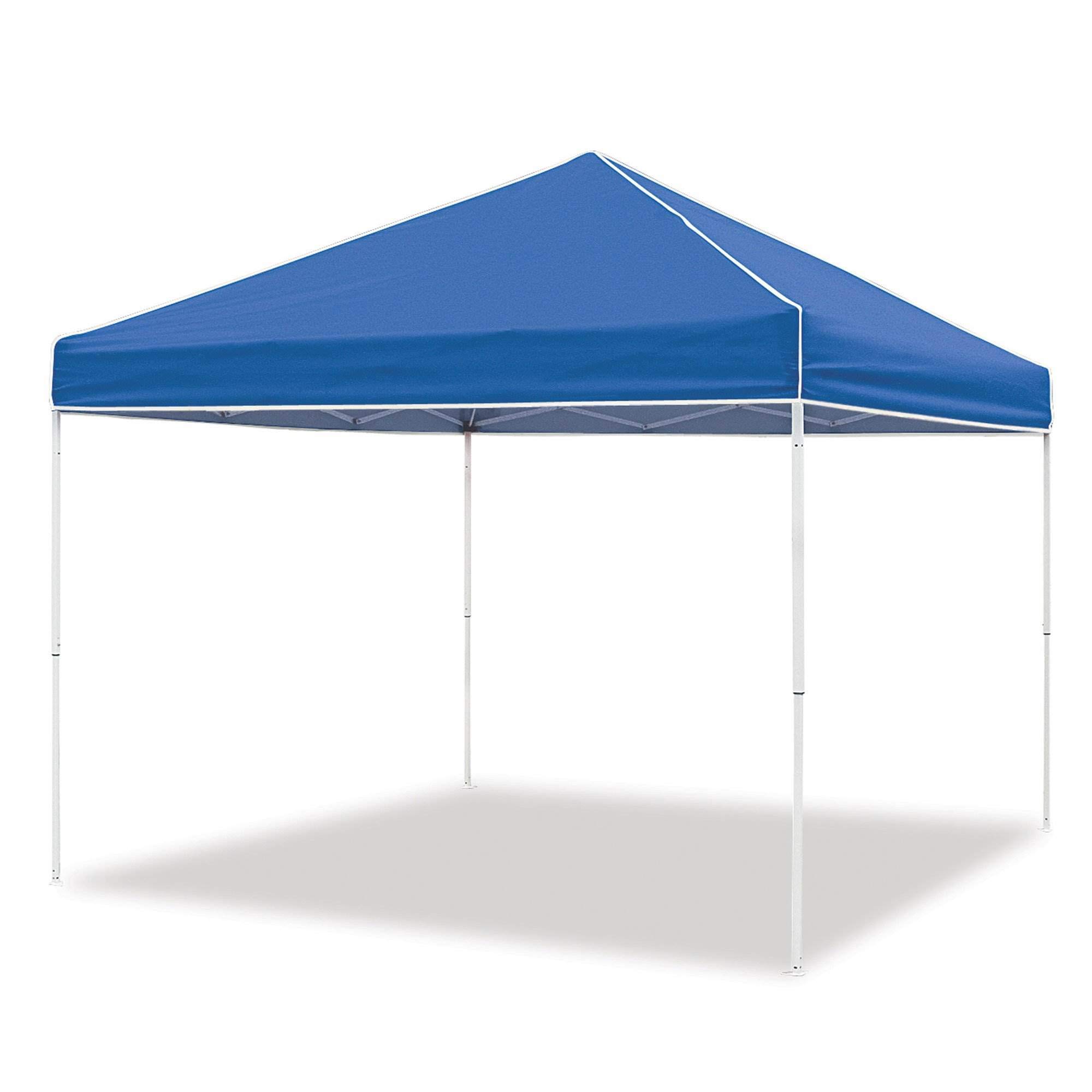 Z-Shade Everest 10x10 FT Instant Pop Up Canopy Tent - Heavy Duty Steel Frame Outdoor Shelter with Carry Bag & Stakes, Blue - Perfect for Backyard Parties, Camping, Beach & Outdoor Events
