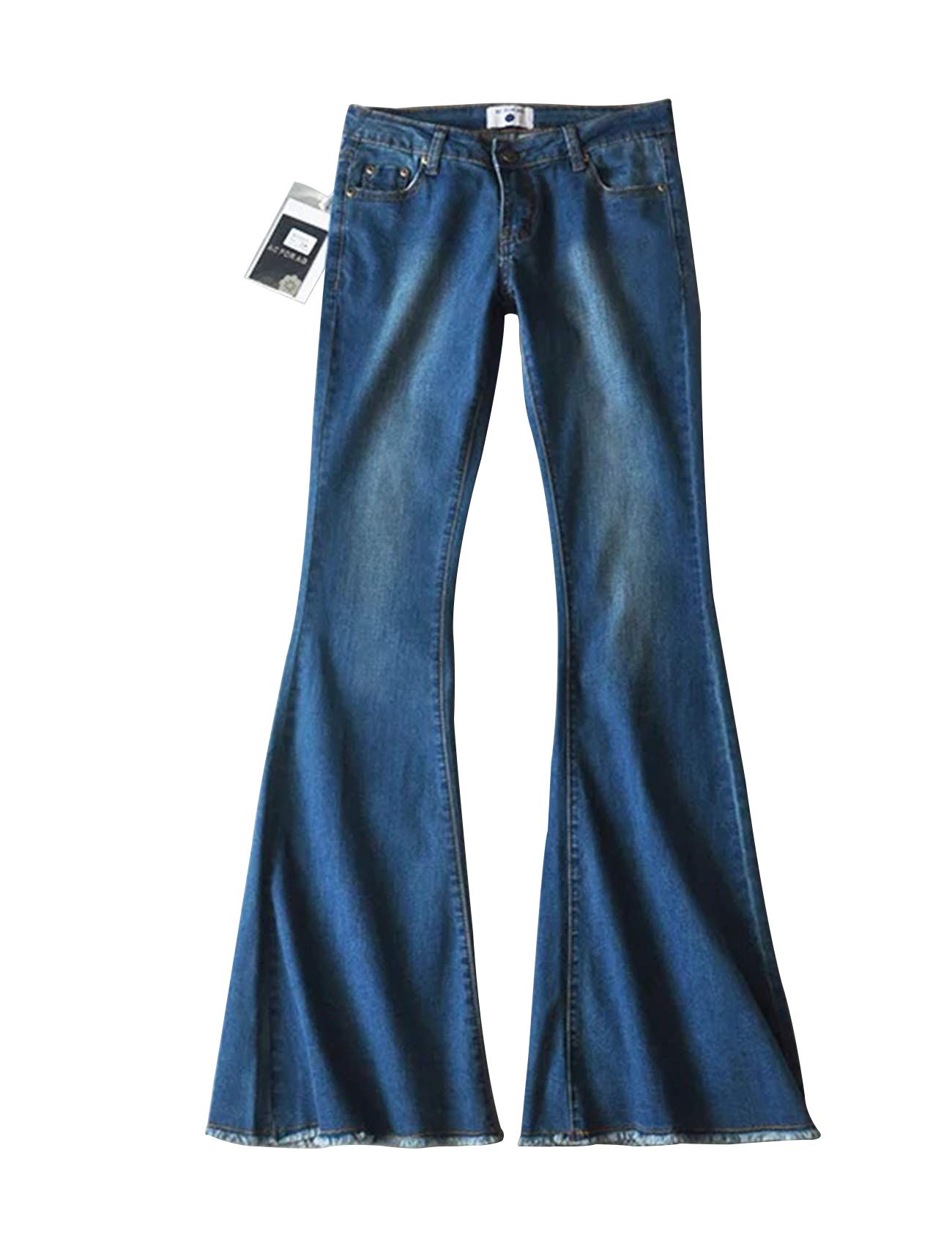 Women's High Waist Fitted Flared Denim Jeans - Stretch Comfort Bootcut Pants for Casual Wear & Night Out | Perfect for Date Nights, Office & Weekend Outfits