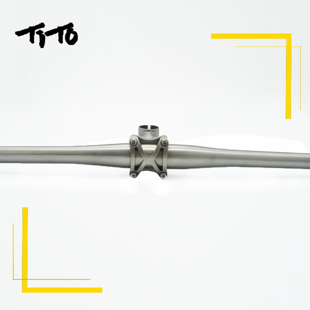 TiTo MTB Titanium Bike Handlebar - 31.8mm Diameter, 600-720mm Length Options - Custom Logo Available - Lightweight & Durable for Mountain Biking, Road Cycling & Commuting