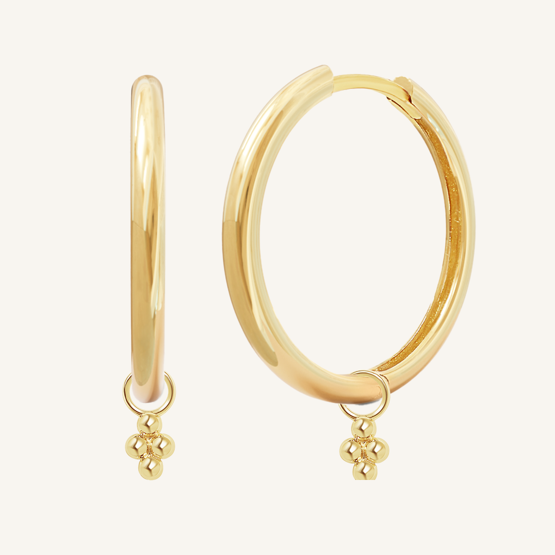 Fortitude Plain Hoops - Minimalist Stainless Steel Earrings for Women | Everyday Wear, Office & Casual Outfits