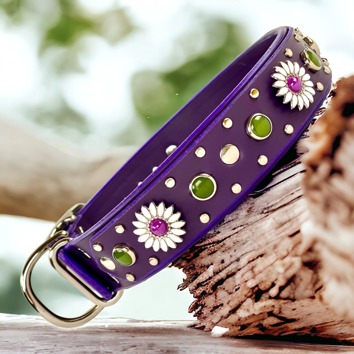 Premium Purple Dog Collar - Kalina Soft Nylon Pet Collar with D-Ring | Perfect for Walking, Training & Outdoor Adventures