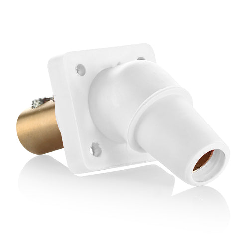 Leviton 45 Degree Series 16 Panel Mount Camlocks - 2/0 to 4/0 AWG Double Set Screw Connectors for Electrical Panels & Industrial Equipment