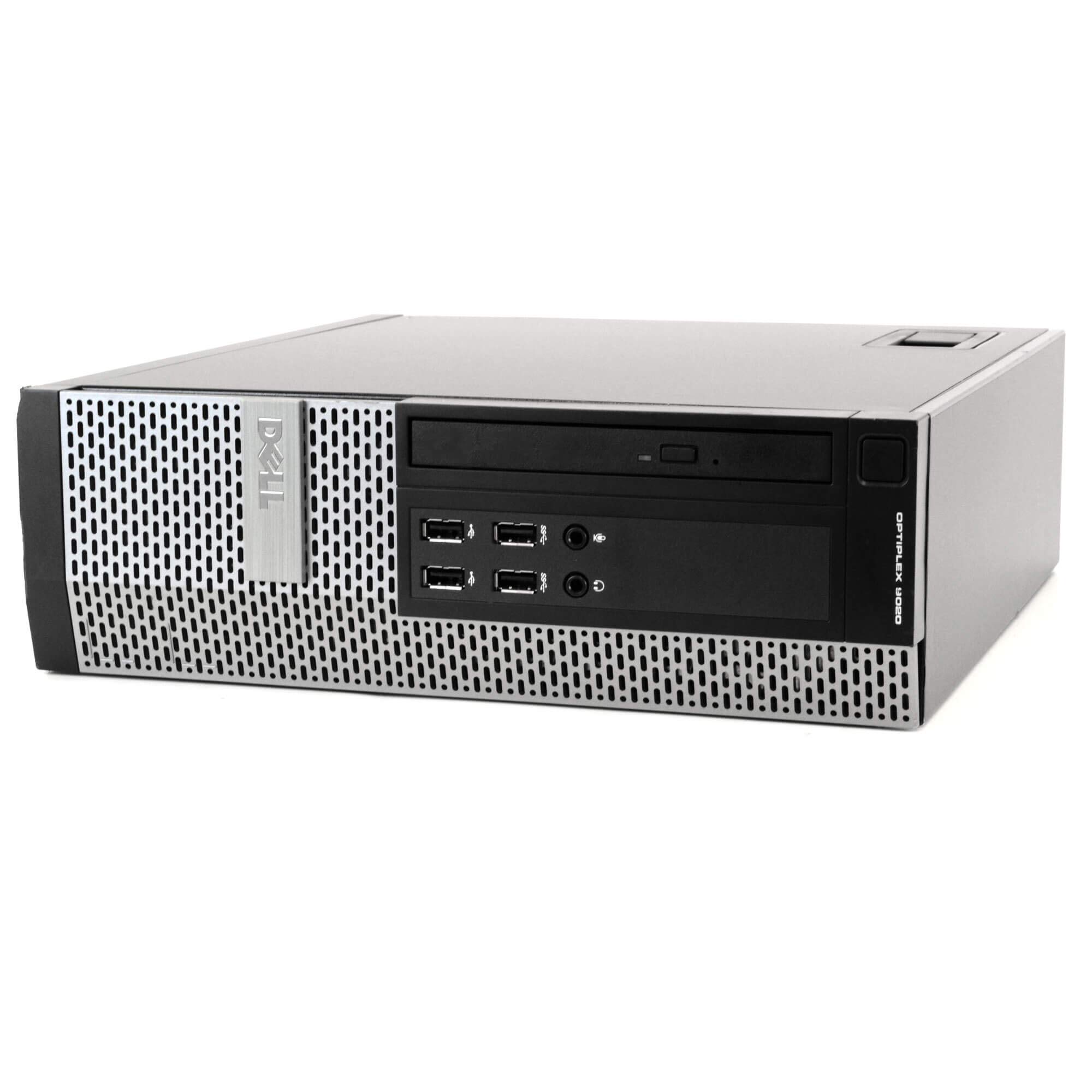 Refurbished Dell Optiplex 9020 SFF Desktop PC - Intel Quad Core i5-4570 3.2GHz, 8GB DDR3 RAM, 128GB SSD, DVD-RW, Windows 10 Pro | Compact Business Computer for Office Work, Home Use & Light Gaming