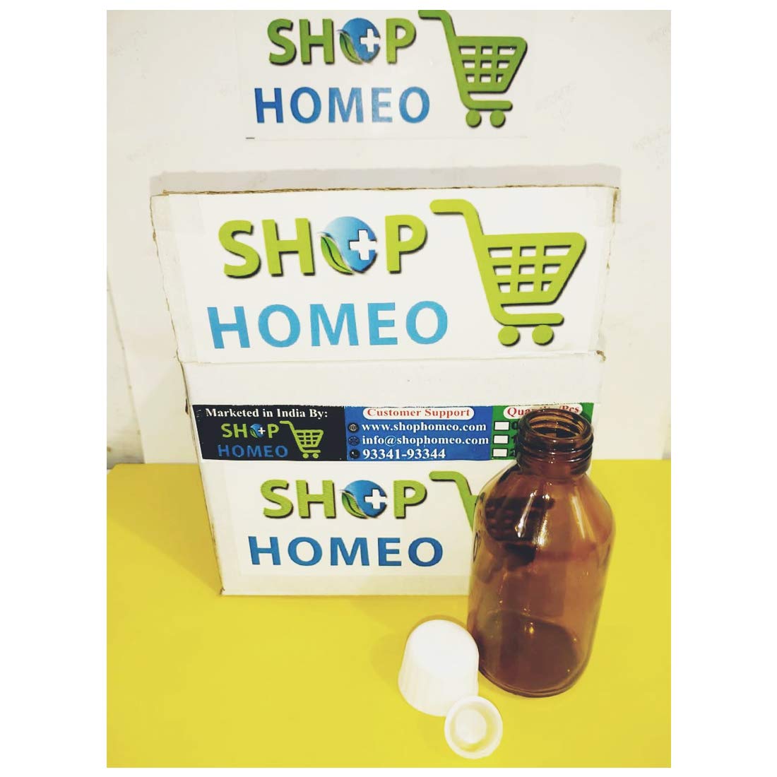 Jhactions ShopHomeo® 100ml Amber Glass Bottles (Pack of 6) - Premium Dark Glass Storage for Essential Oils, Herbal Extracts & Liquid Supplements - Perfect for Aromatherapy, DIY Skincare & Natural Remedies