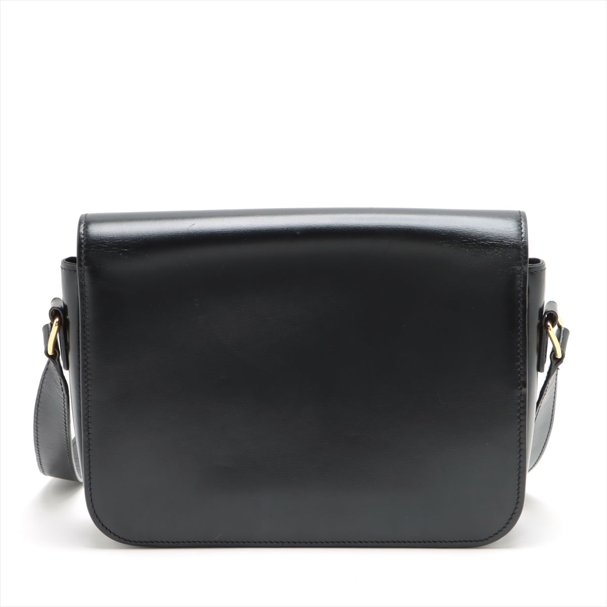 CELINE Medium Triomphe Leather Shoulder Bag in Black | Luxury Designer Handbag for Women | Perfect for Work, Travel & Evening Events