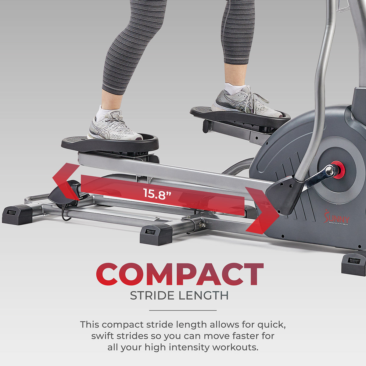 Smart Elite Magnetic Elliptical Machine - Long Stride for Home Gym Workout | Perfect for Cardio Training & Full-Body Exercise