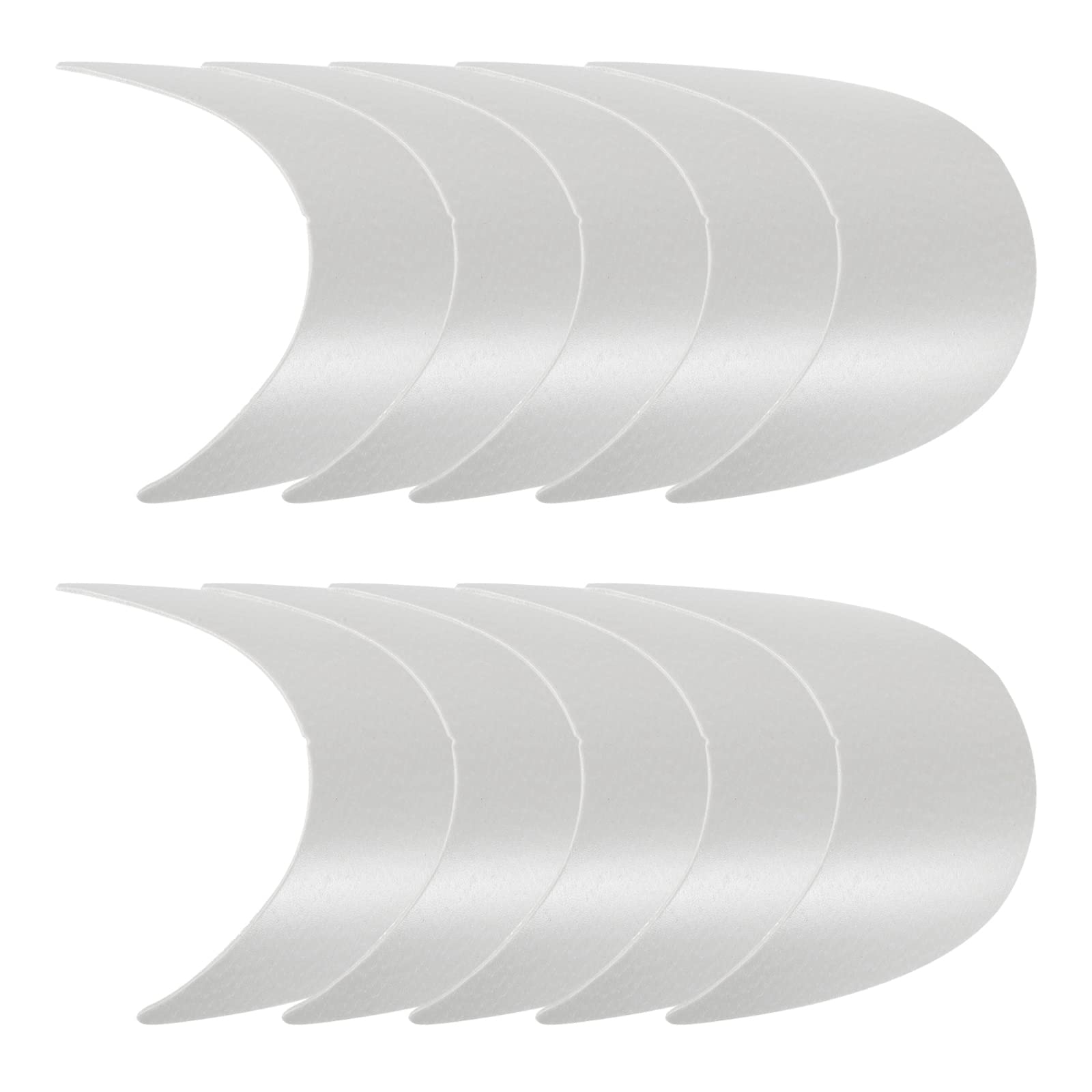 10pcs Black & White Peaked Sun Hats for Men & Women - Outdoor UV Protection