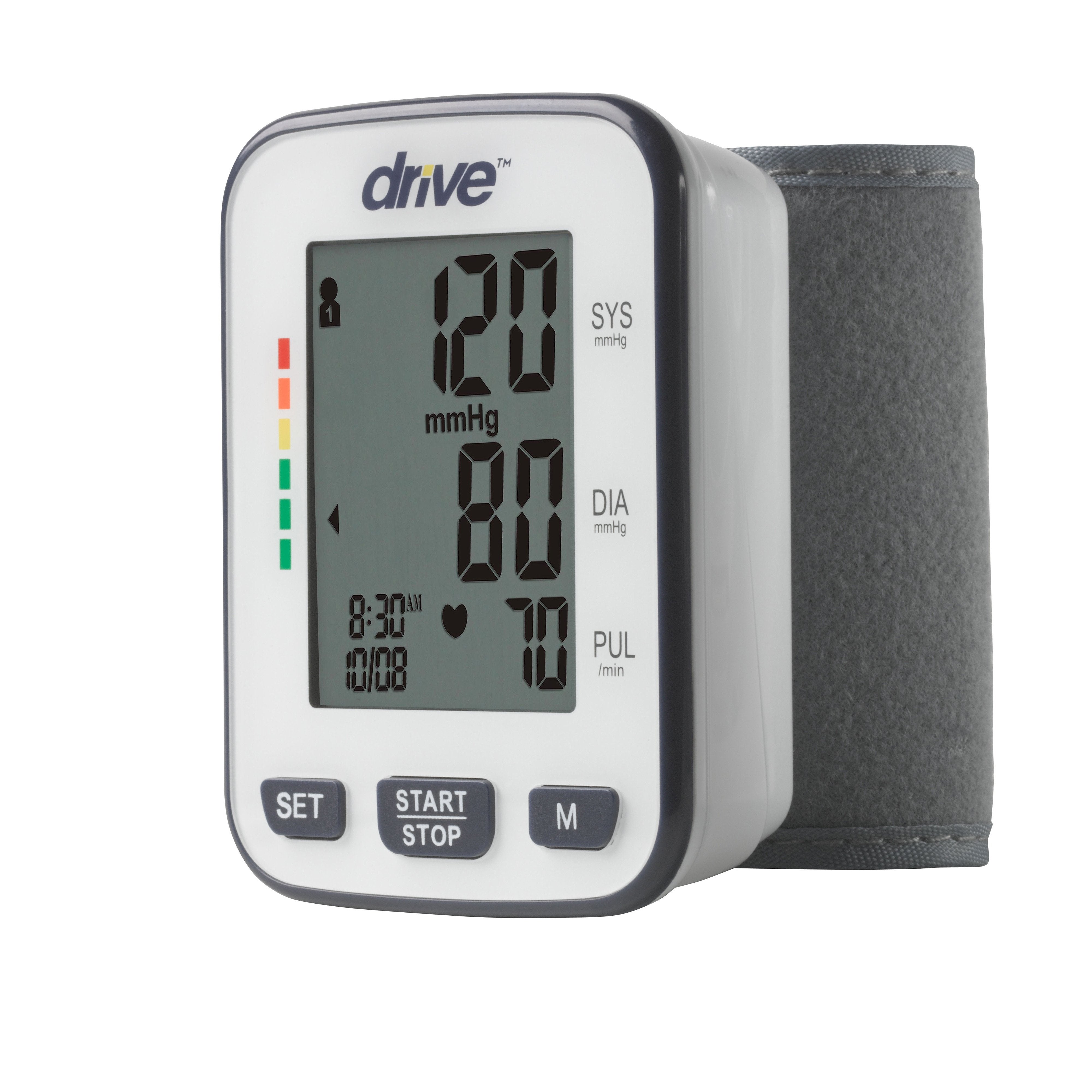 Automatic Blood Pressure Wrist Monitor - Digital BP Cuff for Home Use, Accurate Heart Rate & Pulse Tracking - Ideal for Travel, Office & Daily Health Monitoring