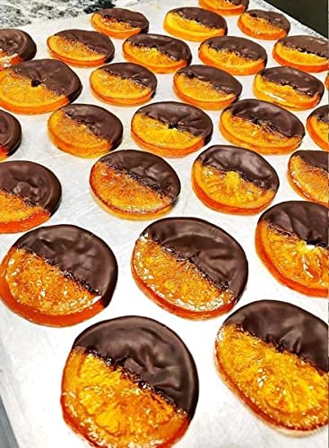 Amifruit Candied Orange Slices 2.2 lb - Gluten Free, GMO Free, Trans Fat Free - Sweetened Orange Slices in Sugar Syrup - Perfect for Baking, Snacking & Gift Giving