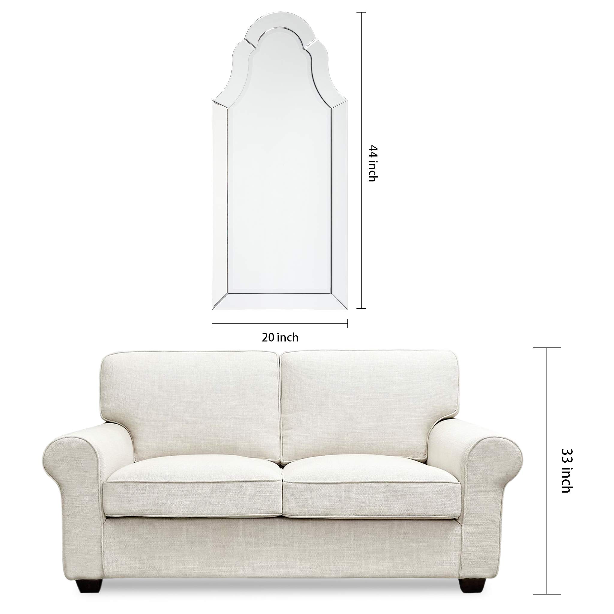 Empire Art Direct Elegant Arch Beveled Wall Mirror - 1