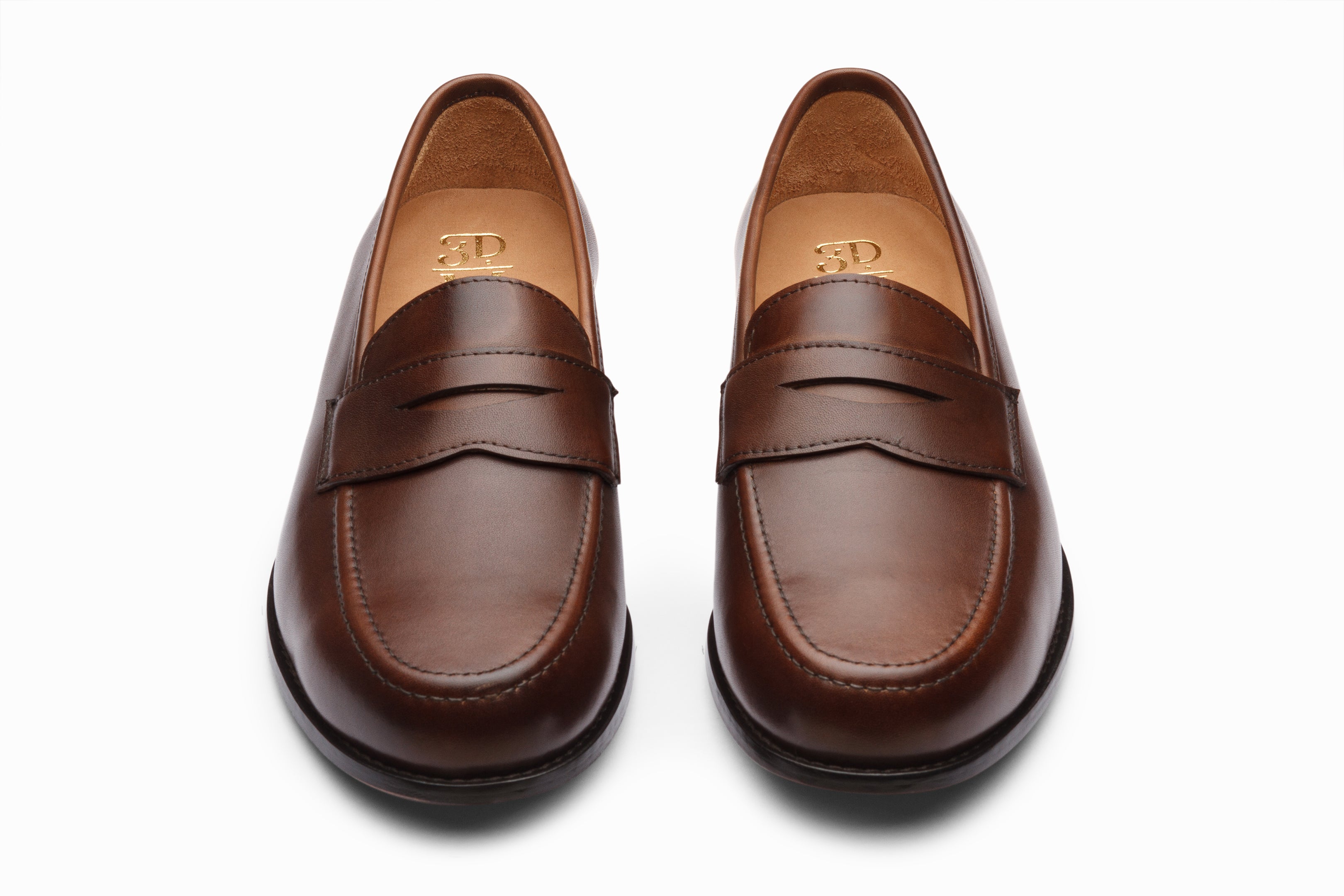 John Penny Loafer Shoes for Men - Genuine Leather Dark Brown Slip-On Dress Shoes | Perfect for Business, Office & Formal Occasions
