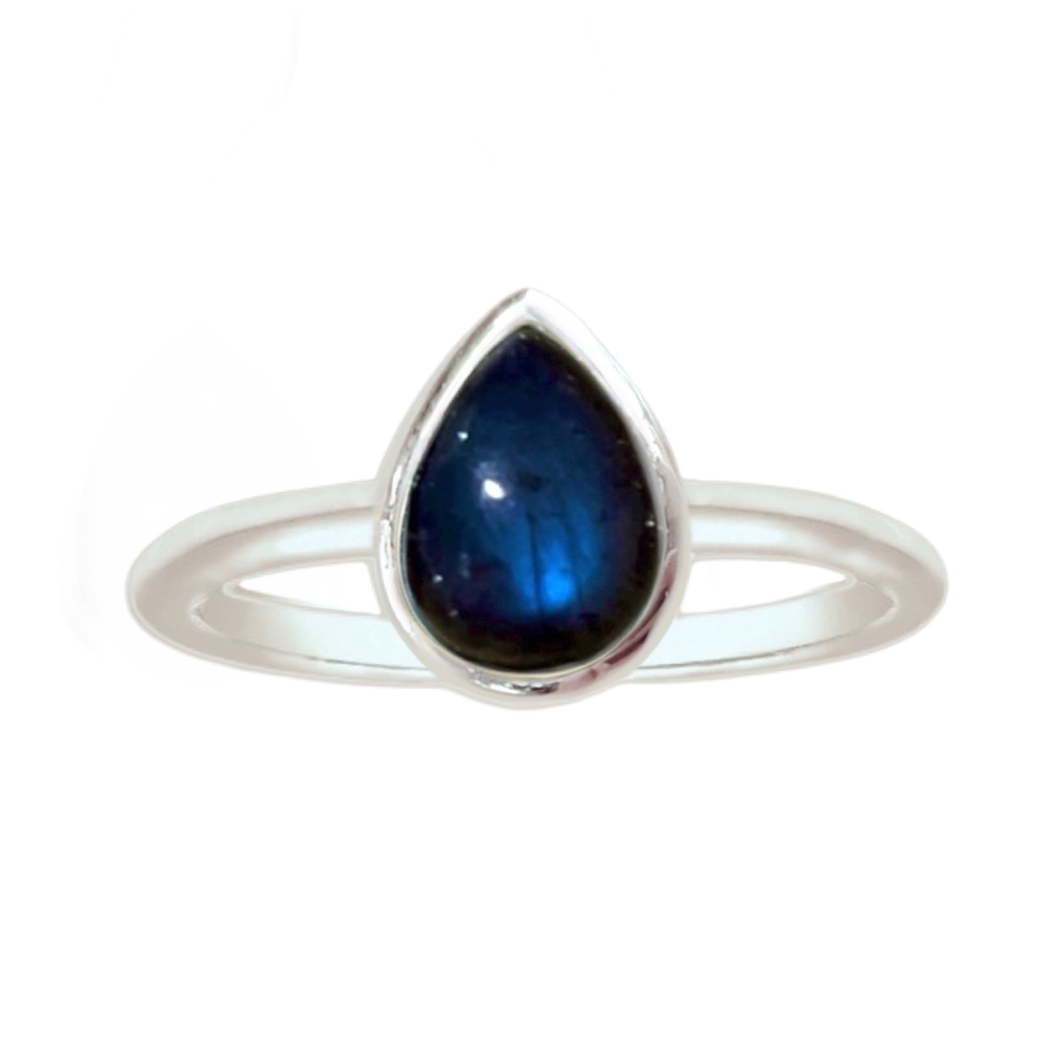 Laihas Mini Tearing Spirit Labradorite Ring for Women - Elegant Gemstone Jewelry for Daily Wear, Gift Giving & Spiritual Healing