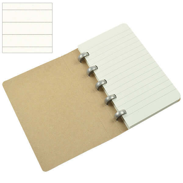 Atoma Alain Berteau Disc Bound Refillable Notebook - 80 Sheets 140mm Rings - Customizable Planner for Office, School & Creative Projects