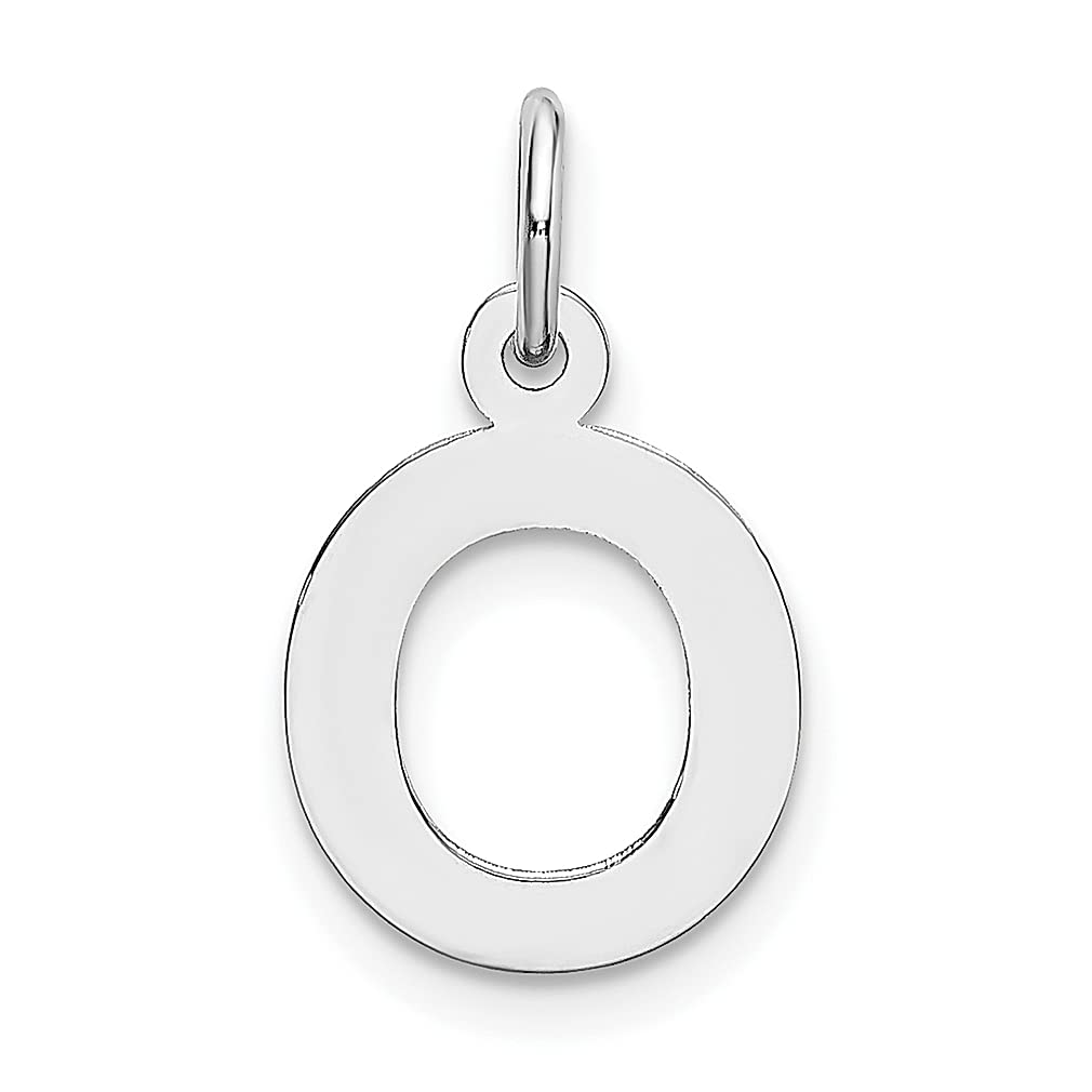 14K White Gold Dainty Letter O Initial Necklace for Women - Personalized Monogram Pendant, Elegant Fine Jewelry Gift for Her - Perfect for Birthdays, Anniversaries & Special Occasions
