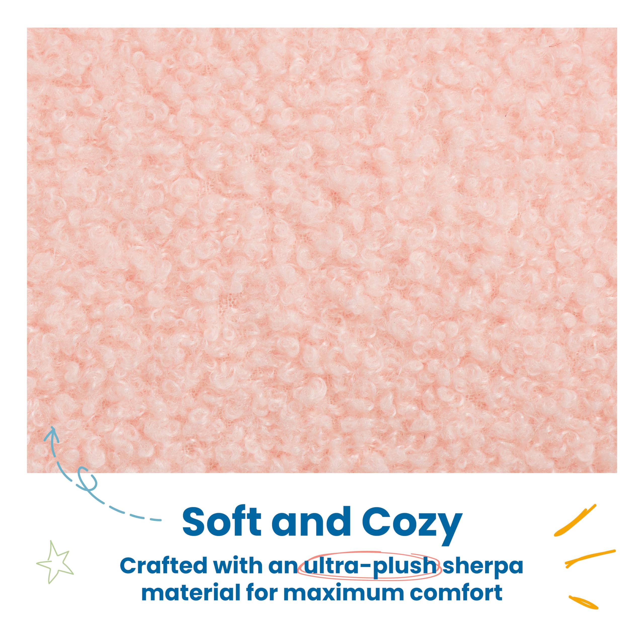 ECR4Kids Soft and Cozy Teddy Bear Chair for Kids - Pink Plush Children's Furniture for Playroom, Bedroom, or Reading Nook - Perfect Toddler Seat for Relaxing and Playtime
