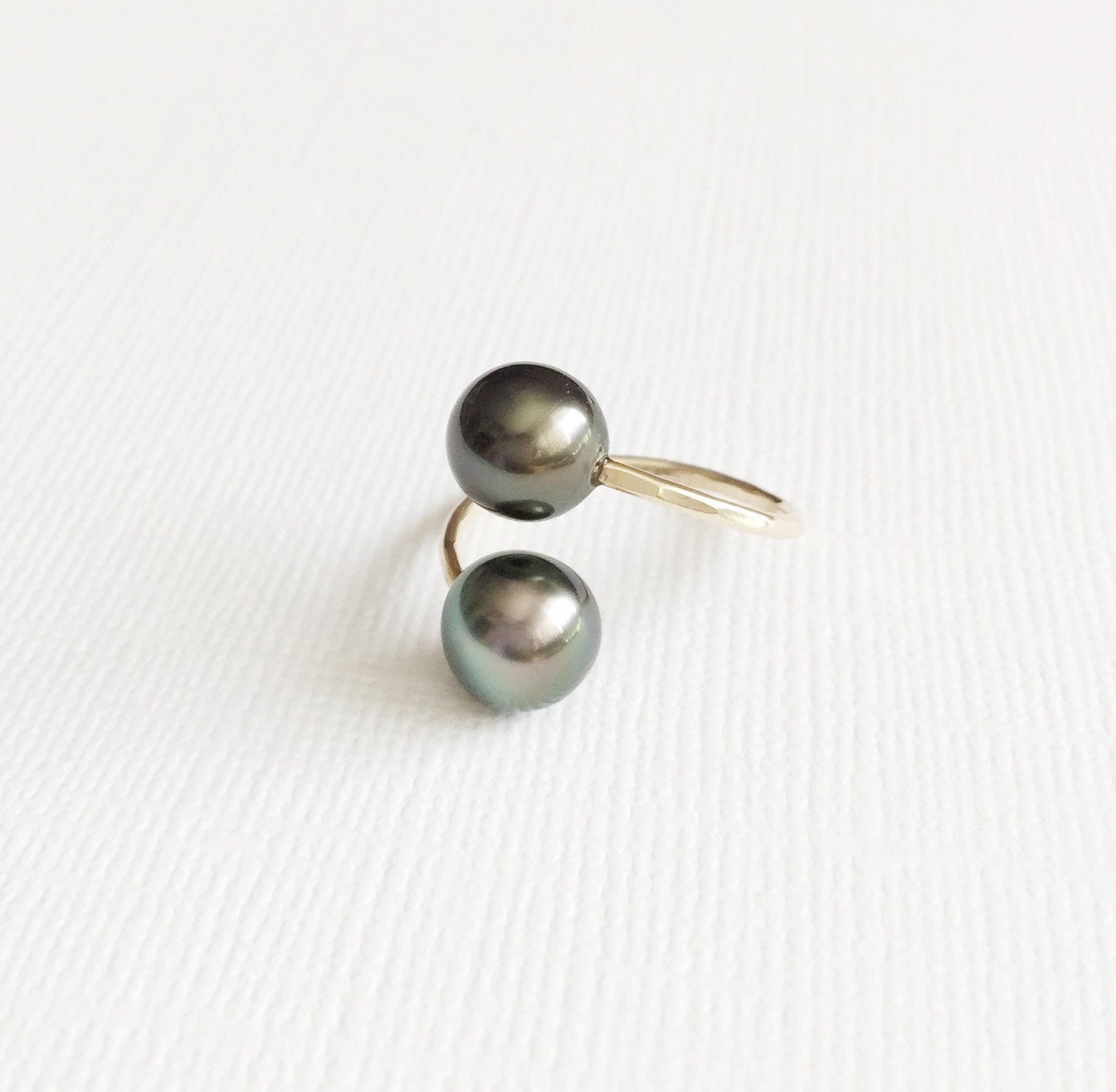 Tahitian Pearl Ring - Elegant Leia Design (R144) | Perfect for Weddings, Anniversaries & Special Occasions