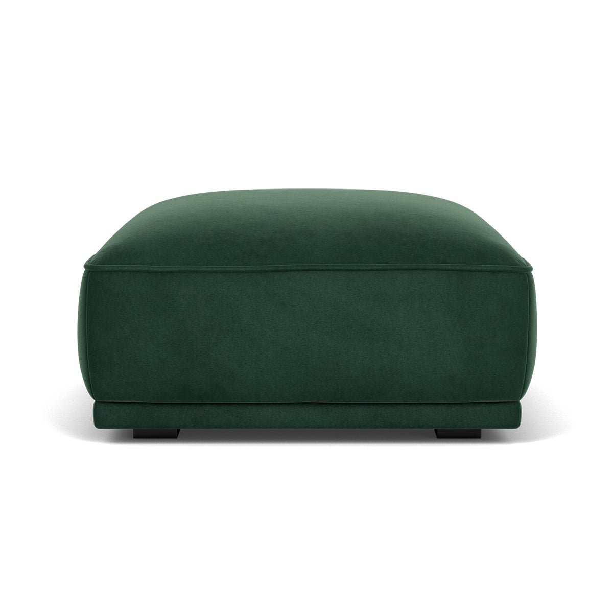 Leonora Velvet Ottoman Stool - Plush Velvet Upholstered Footrest, Storage Bench & Accent Seat for Living Room, Bedroom or Nursery