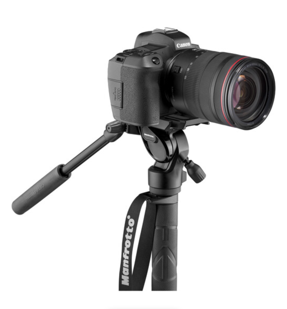 Manfrotto Element MII Video Monopod Kit - Lightweight Aluminum Camera Monopod with Fluid Head for DSLR & Mirrorless Cameras - Perfect for Travel, Vlogging & Professional Videography