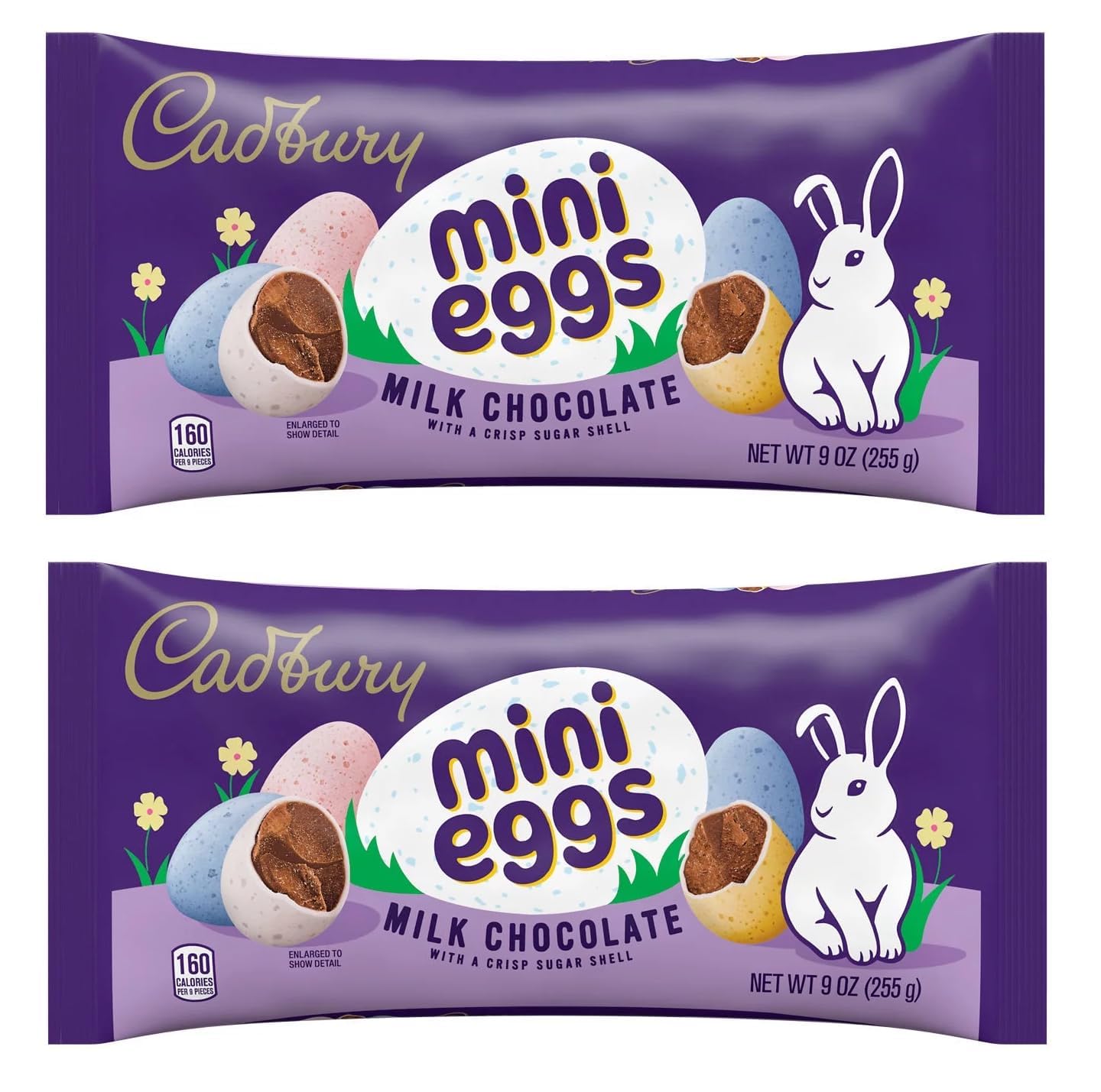 **Cadbury Mini Eggs Milk Chocolate - 2 Packs (9 oz Each) | Creamy Easter Candy for Gifting, Parties & Holiday Treats | Delicious Chocolate Eggs for All Ages**