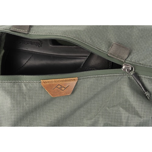 Peak Design Travel Shoe Pouch - Waterproof & Compact Shoe Storage Bag for Travel, Gym & Work (Sage Green) | Perfect for Business Trips, Workout Gear & Organization