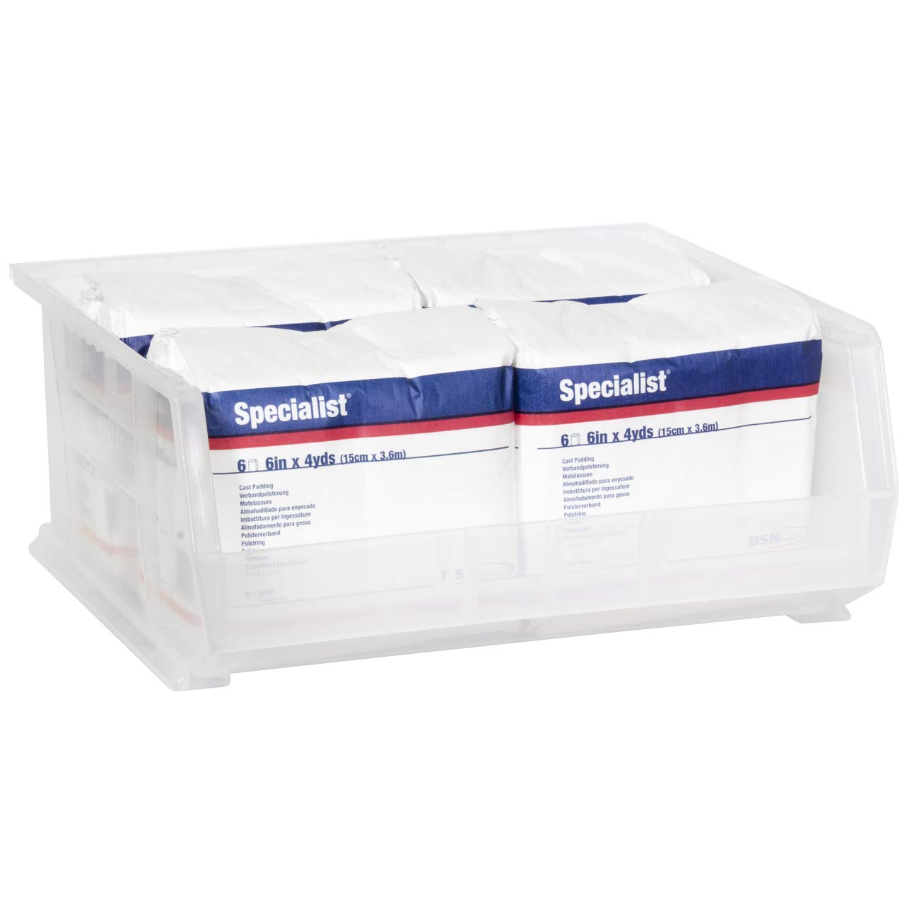 Akro-Mils 30250 AkroBins Clear Plastic Storage Bins - 15
