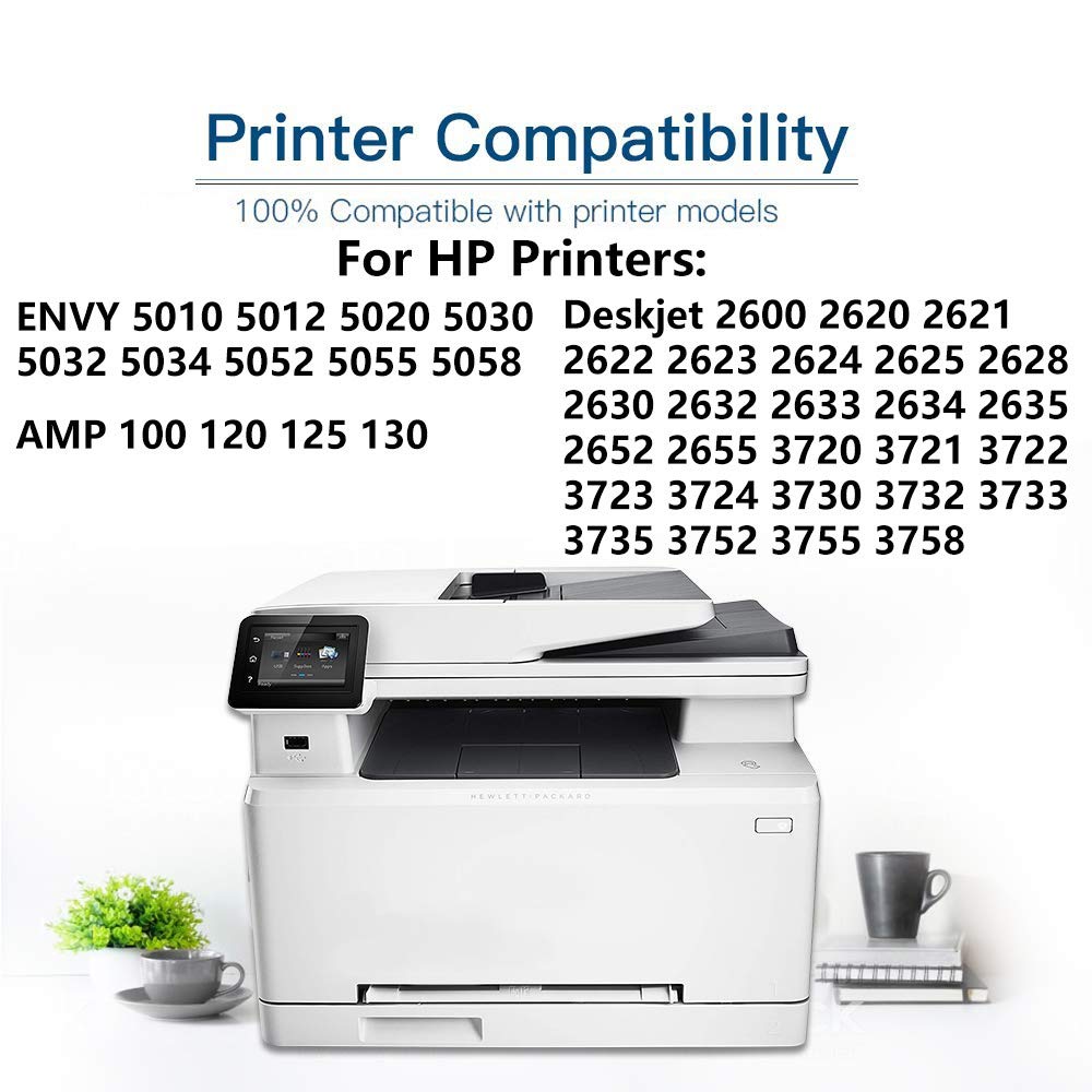 High Yield Remanufactured HP 65XL Black Ink Cartridge (1-Pack) - Compatible with HP 5010 5012 5020 5030 5032 5034 5052 5055 5058 Printers - Perfect for Home Office Printing, School Projects & Small Business Documents
