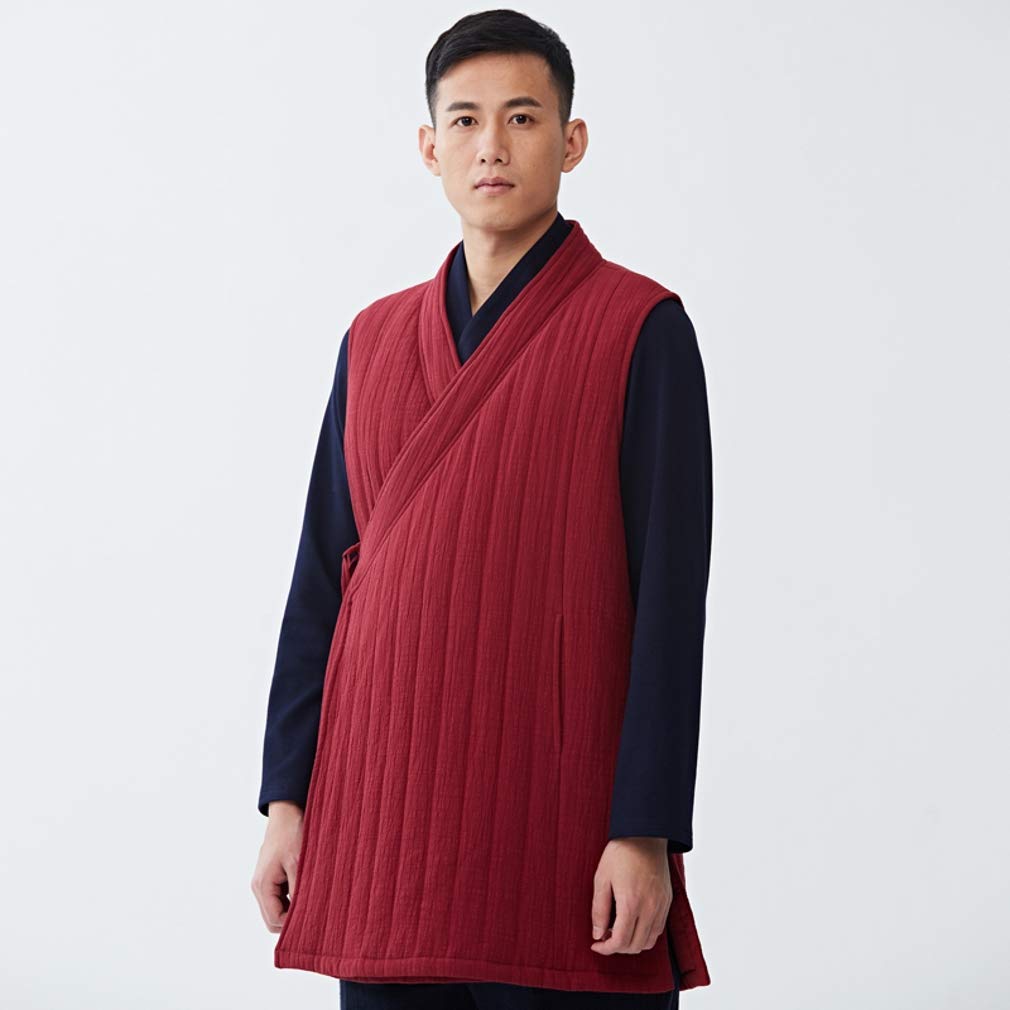 ZanYing Traditional Cotton Vest for Women & Men - Winter Zen Buddhist Meditation Vest - Perfect for Yoga, Meditation, and Spiritual Retreats