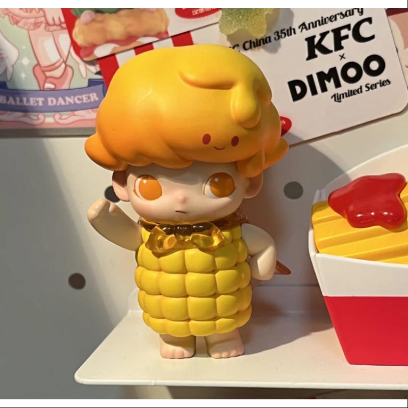 DIMOO Pop Mart KFC 35th Anniversary Bucket Series Sweet Corn Action Figure - Limited Edition Collectible Toy for Display, Gift Giving & Fast Food Merchandise Fans