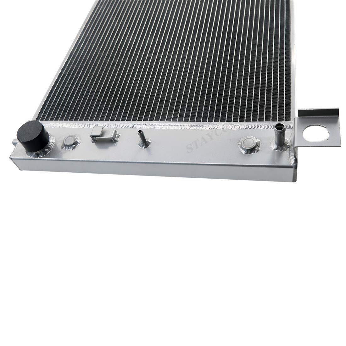 Full Aluminum Radiator with Fan Shroud & Thermostat Relay Kit for 1999-2014 GMC Chevrolet Sierra/Yukon/Silverado/Suburban 1500 2500 3500 HD - 40