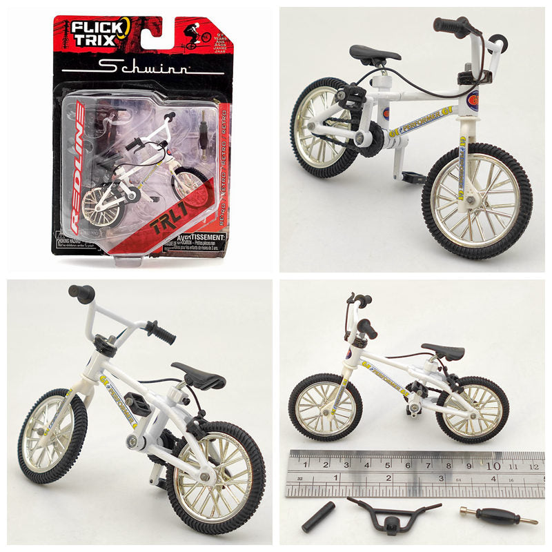 Premium FLICK TRIX Miniature BMX Finger Bike - Diecast Metal DeathTrap Bicycle Toy for Kids & Adults - Perfect for Office Desk, Stress Relief & Collectible Gift