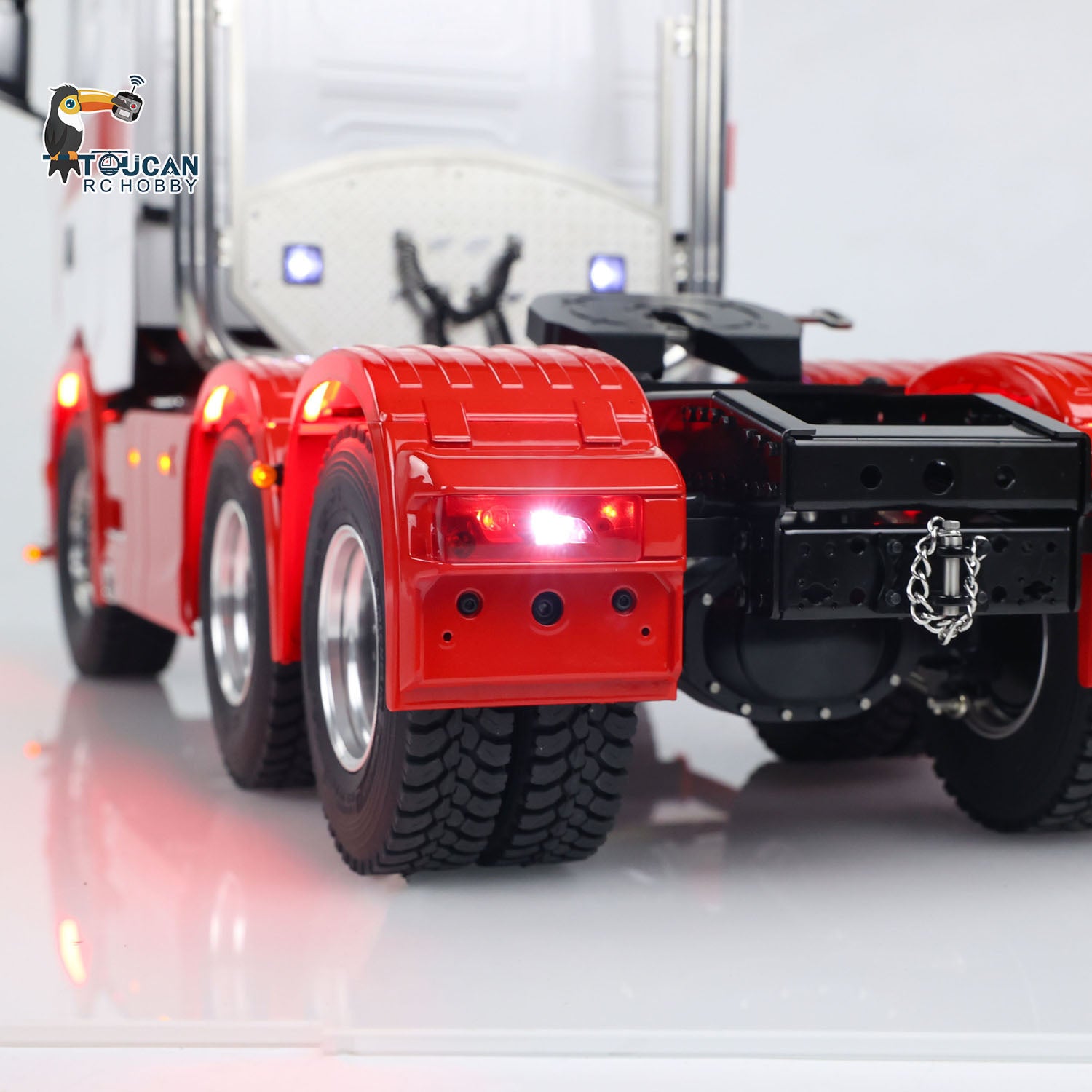 1/14 Scale ST8 RC Tractor Truck - 6x6 Metal Chassis, 2-Speed Transmission, Realistic Sound & Painted Body - Remote Control Simulation Vehicle for Hobbyists & Collectors - Perfect for Off-Road Racing, Farm Simulation & Display Models