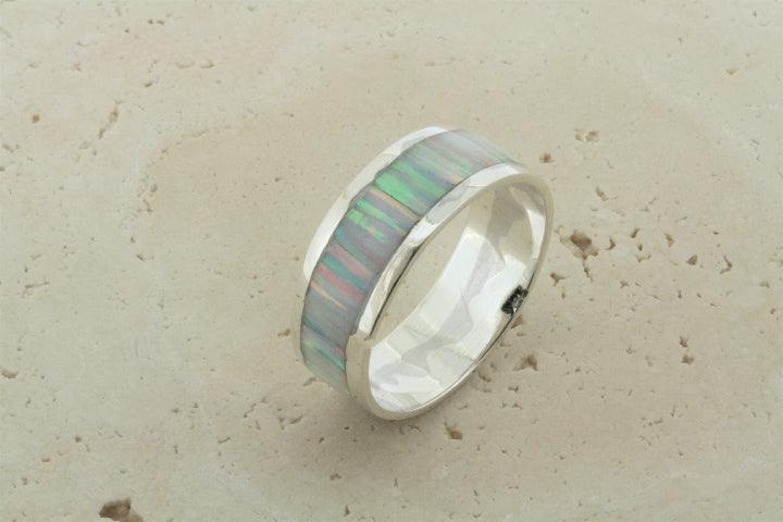 Opal Pearl Band Ring - Elegant Gemstone Jewelry for Women, Perfect for Weddings, Parties & Everyday Wear