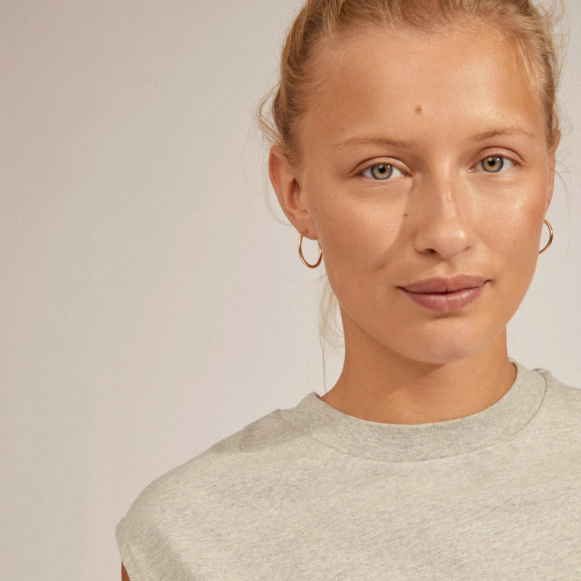 Pilgrim April Small Hoop Earrings - 14K Gold Plated or Sterling Silver - Dainty Minimalist Jewelry for Everyday Wear, Office & Date Night