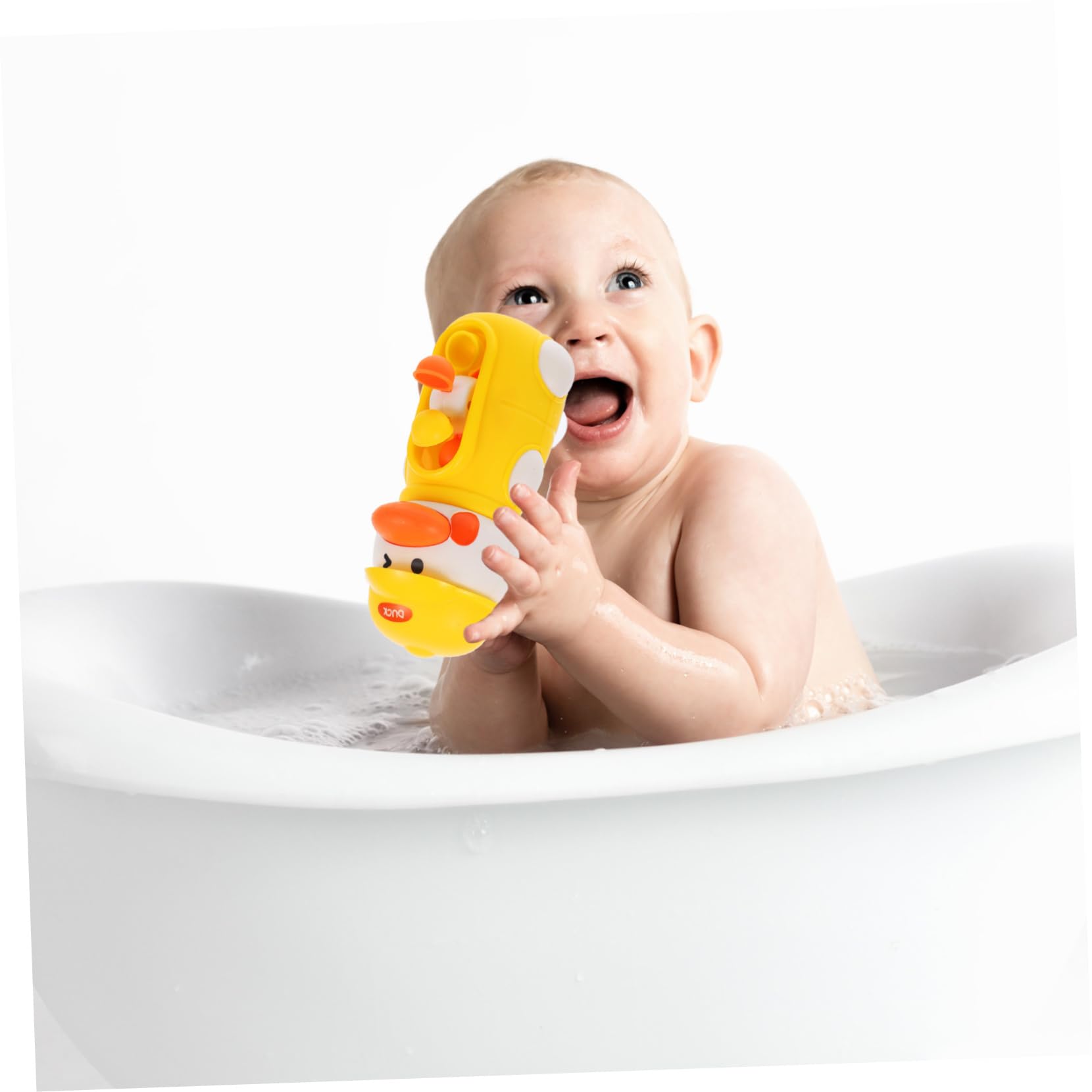 FAVOMOTO Interactive Waterfall Bathtub Toy for Kids - Fun Bath Time Water Spray & Induction Toy Set - Durable Plastic Bath Toys for Toddlers - Perfect for Sensory Play & Early Learning Development