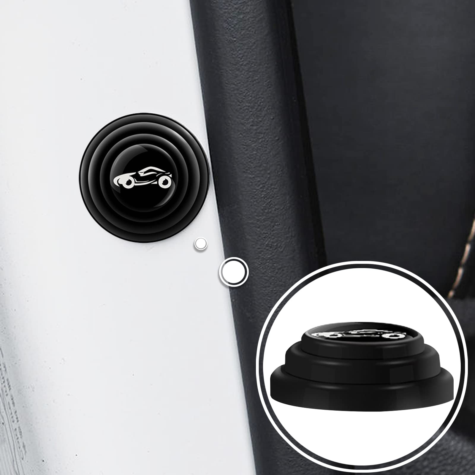 40 PCS Universal Car Door Shock Absorber Stickers - PVC Door Edge Protectors for Vehicle Side Impact Protection | Prevent Scratches & Dents in Parking Lots, Garages & Tight Spaces