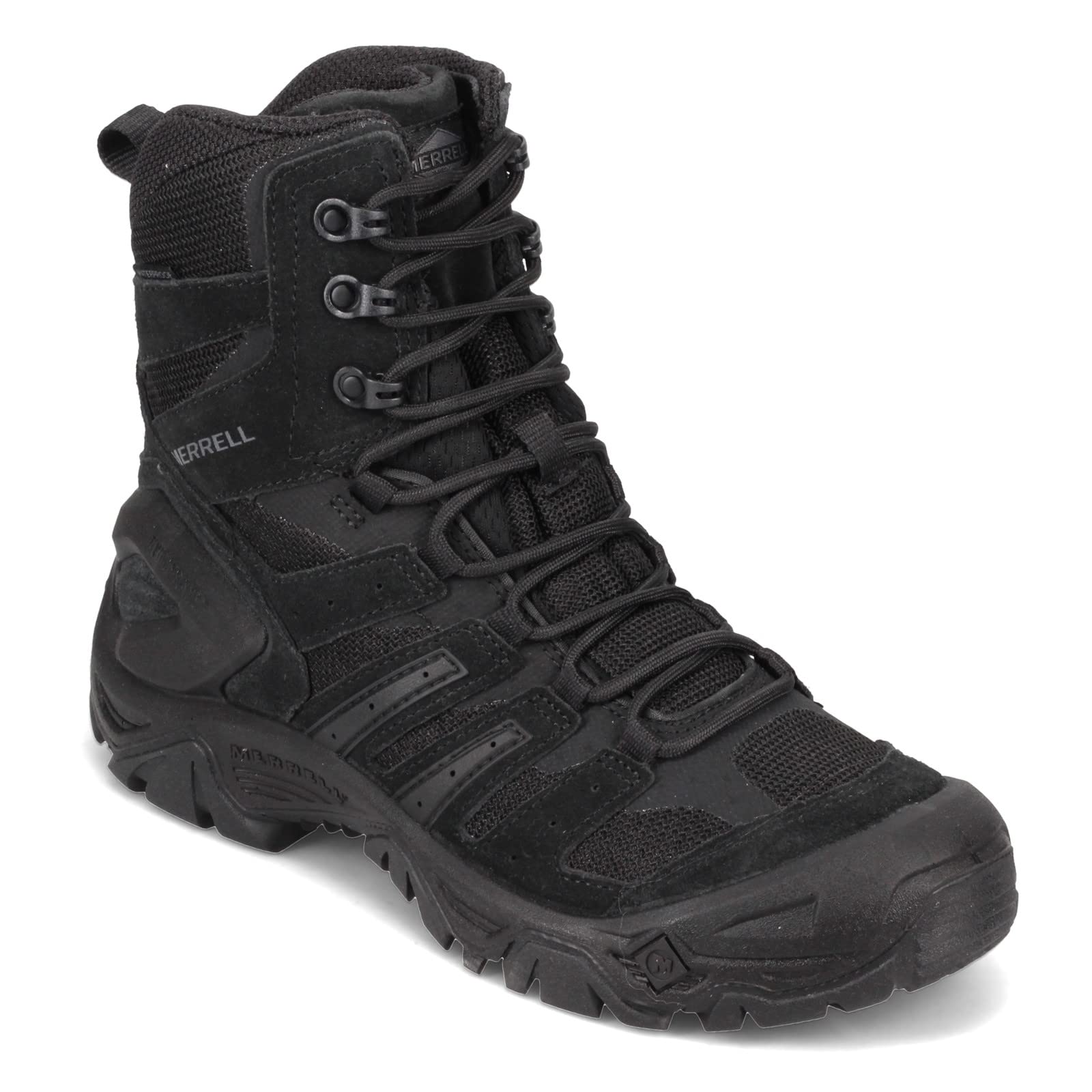 Merrell Men’s Strongfield Tactical 6” Waterproof Boots - Breathable & Comfortable Work Combat Hiking Shoes for Outdoor Adventures, Hunting & Military Use