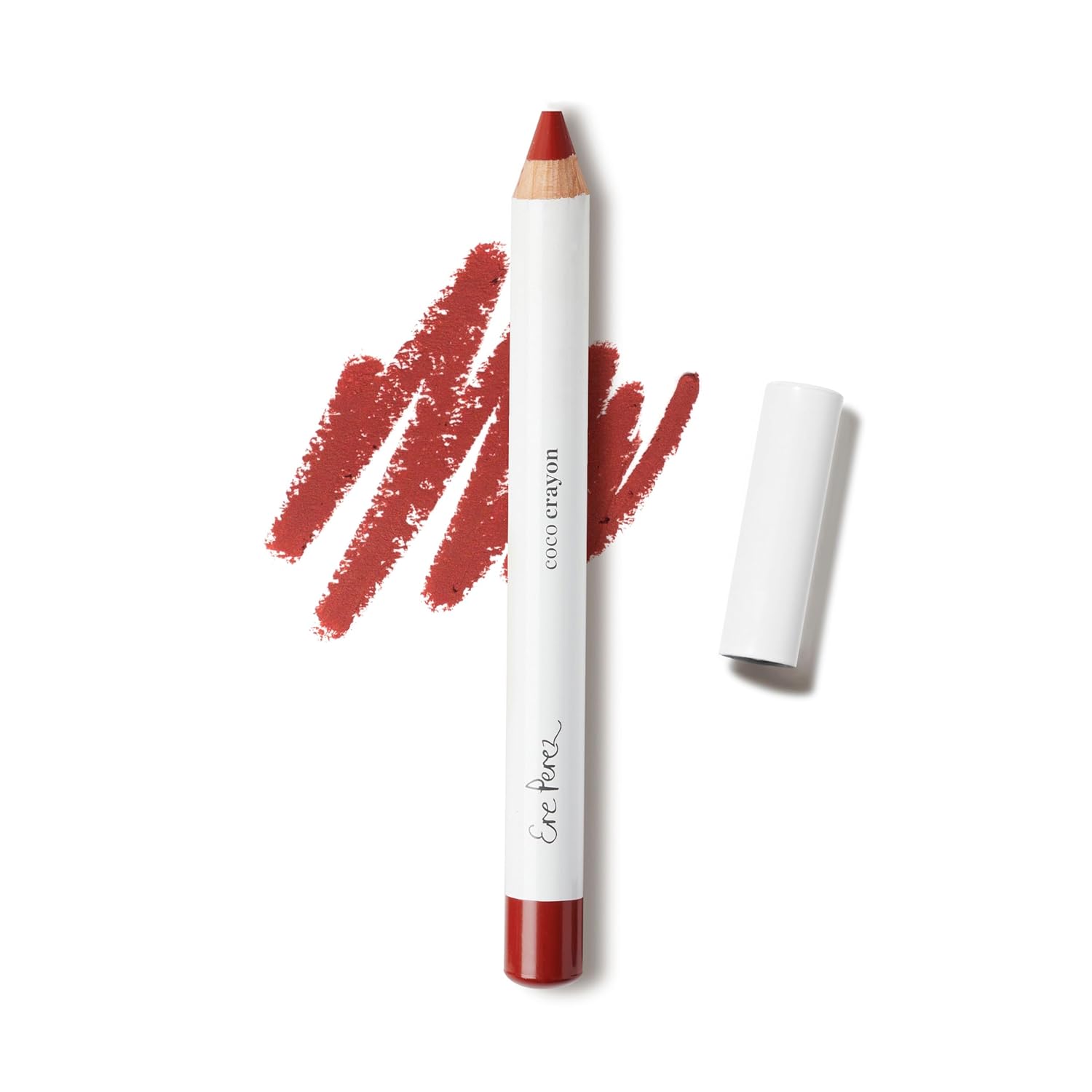 Ere Perez Coco Crayon Rebel - Vegan Lip & Cheek Tint for Natural Makeup Look | Perfect for Everyday Wear & Special Occasions
