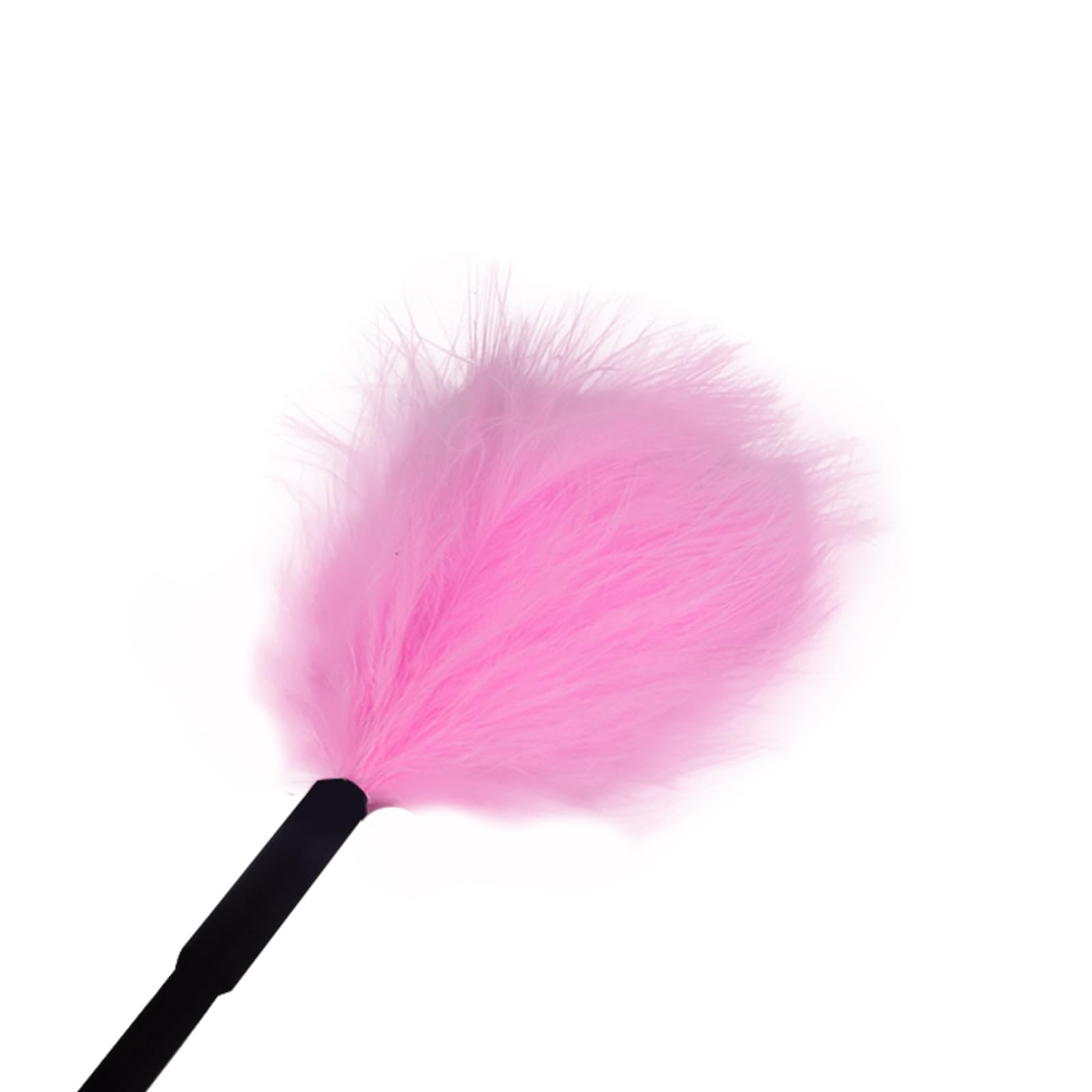 Premium Feather Teaser Stick - Multifunctional Sensual Massage Toy for Couples, Pink | Soft Rubber Whip for Foreplay & Intimate Play | Enhance Romance & Spice Up Your Love Life