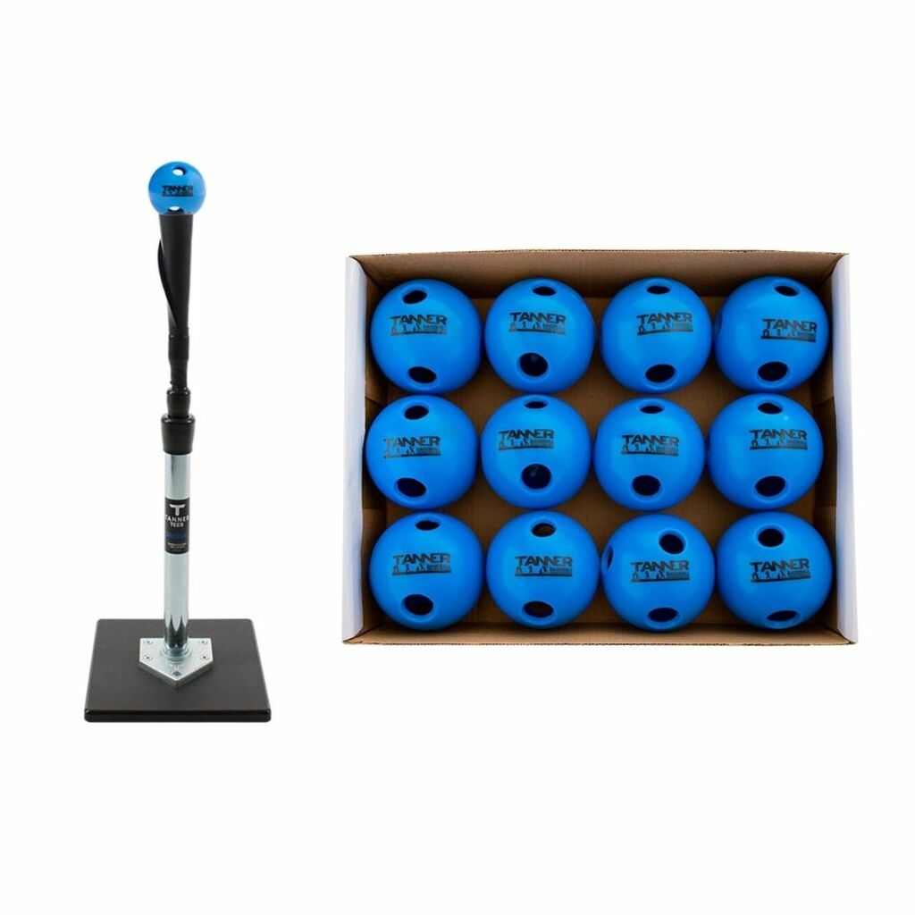 Original Tanner Tee - Premium Soft Rubber Baseballs for Training & Practice | Perfect for Batting Drills, Hitting Practice & Baseball Training Sessions