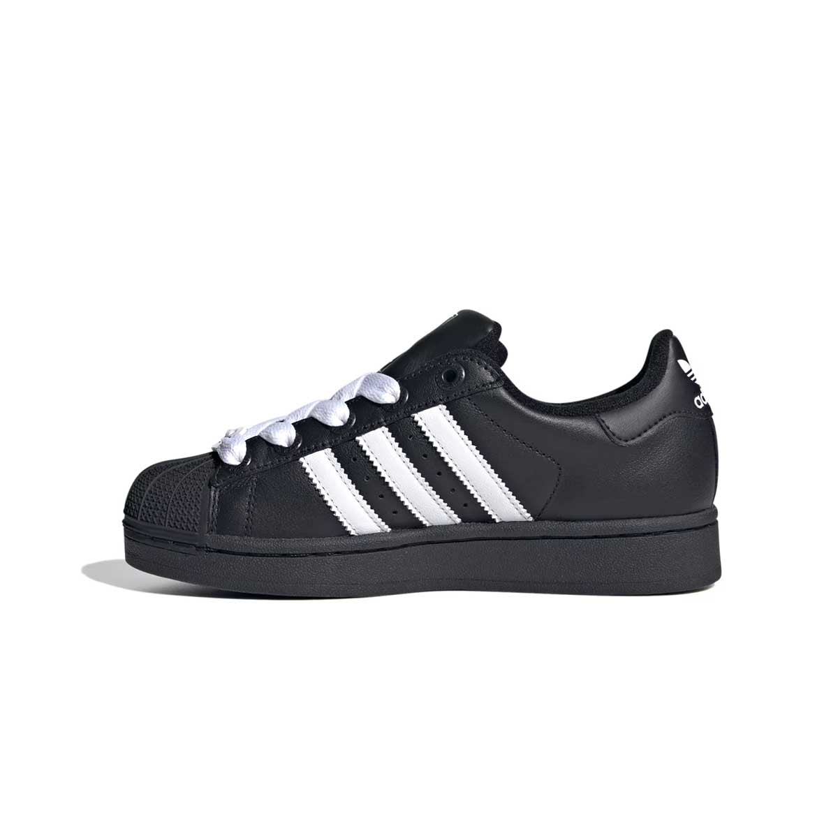 Kids Superstar II Sneakers - Core Black & Cloud White | Comfortable Athletic Shoes for Boys & Girls | Perfect for School, Sports & Casual Wear