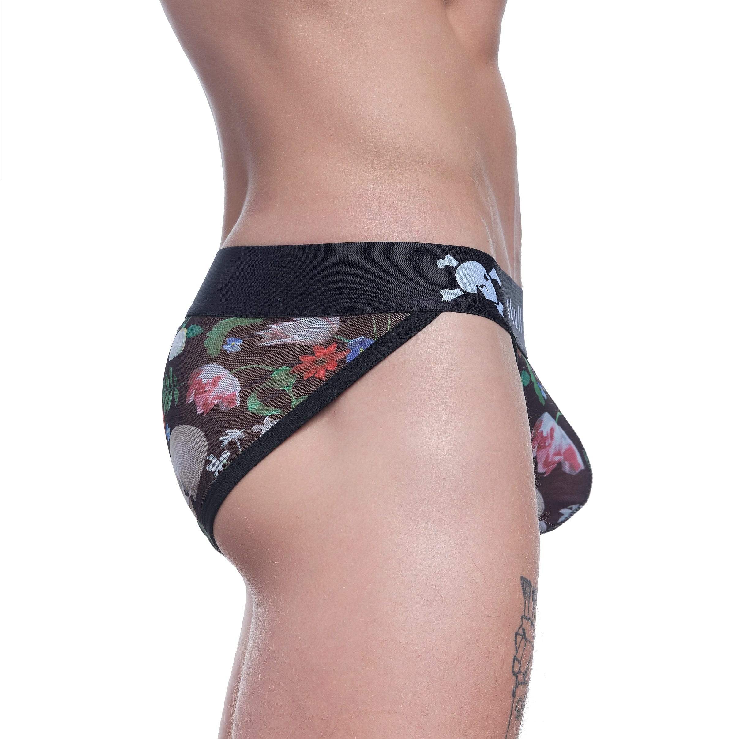 Dutch Floral Mesh Sport Brief - Breathable Comfort Underwear for Men, Workout & Activewear - Perfect for Gym, Running, and Everyday Wear