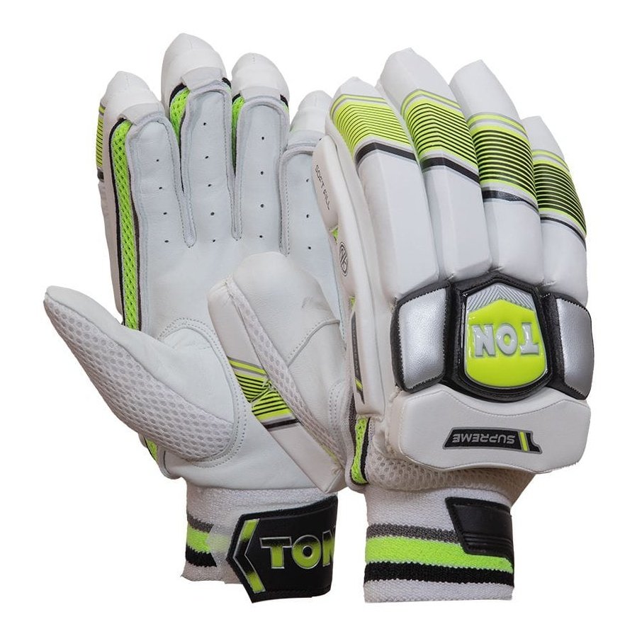 Premium SS Ton Supreme Junior Cricket Batting Gloves - Youth Cricket Equipment for Practice & Matches - Perfect for Training, Games & Competitive Play