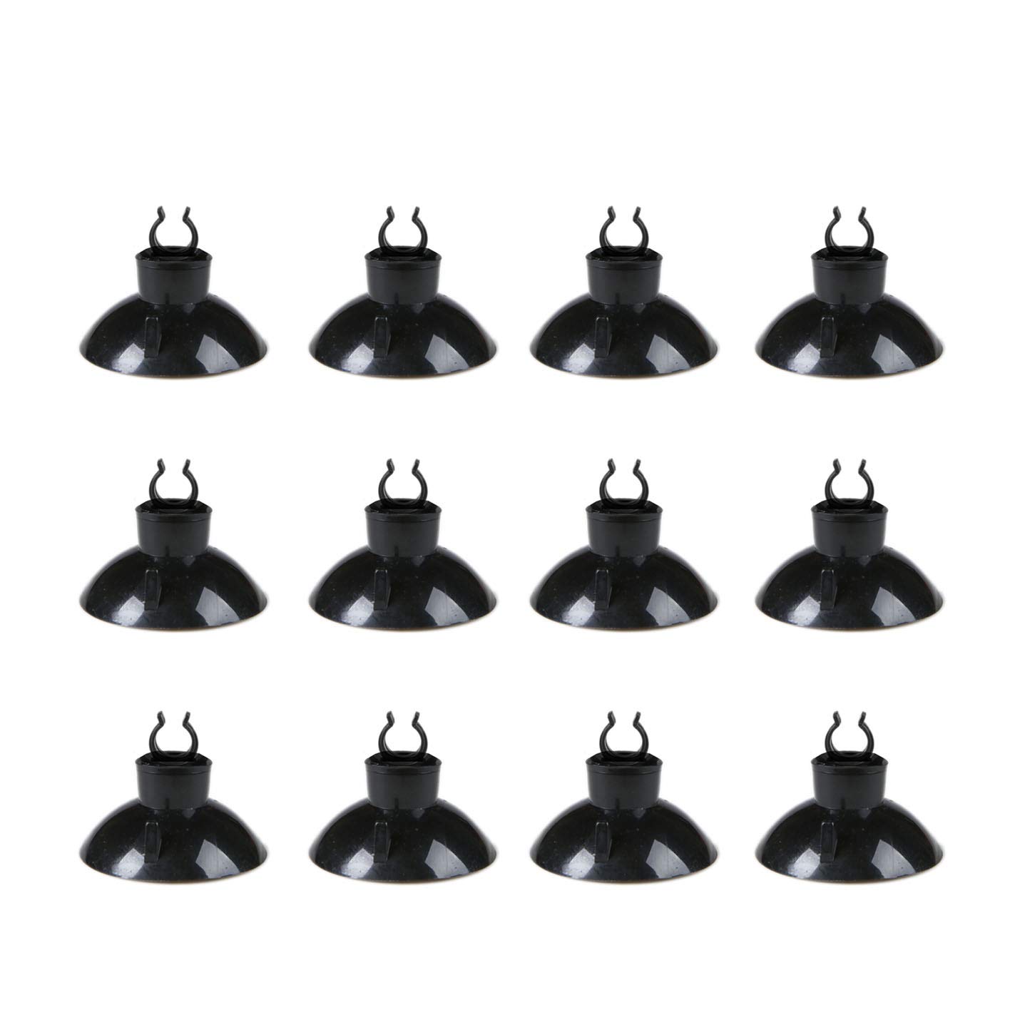 JIH Aquarium Air Pump Accessories Set - 25 Feet Black Airline Tubing, Air Stones, Check Valves, Suction Cups & Connectors for Fish Tank, Hydroponics & Oxygenation Systems - Perfect for Home Aquariums, Pond Aeration & Indoor Gardening