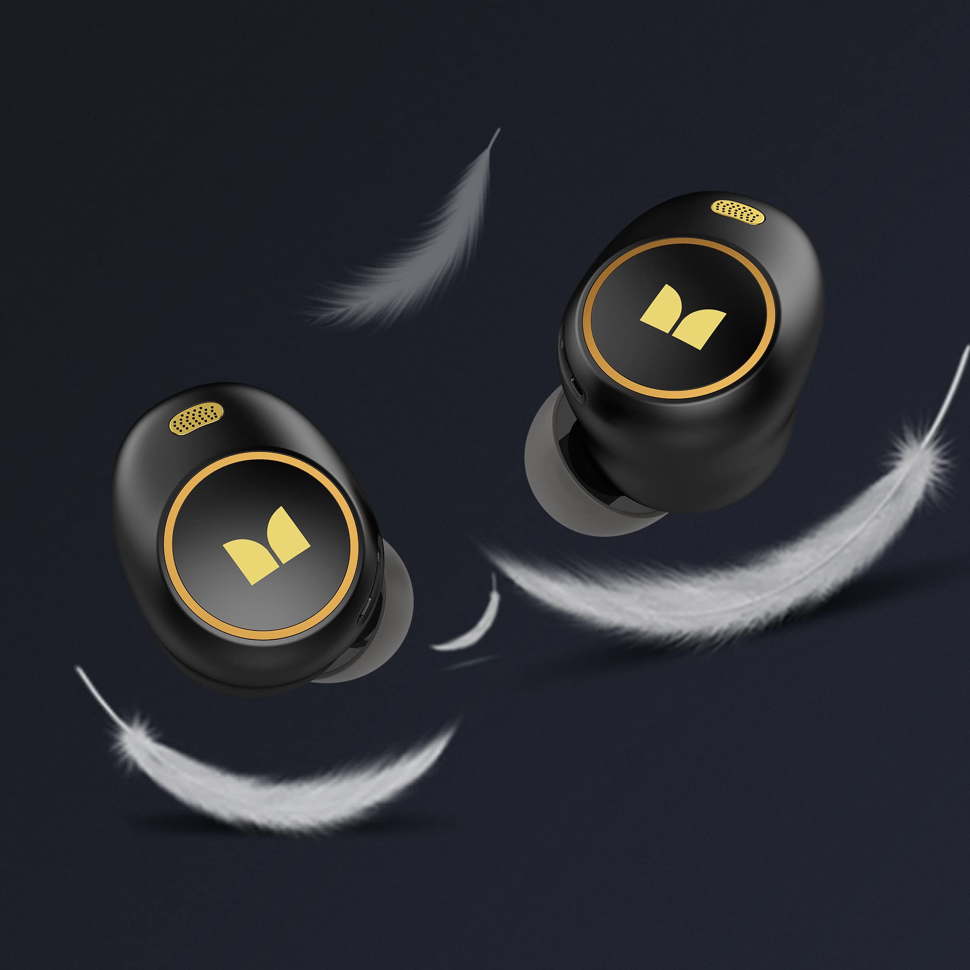 Monster Wireless Earbuds - 300 AirLinks Bluetooth Headphones with Touch Control & Fast Charging Case | Sweatproof Sport Earbuds for Running, Gym & Workout | Best Wireless Earphones for iPhone & Android