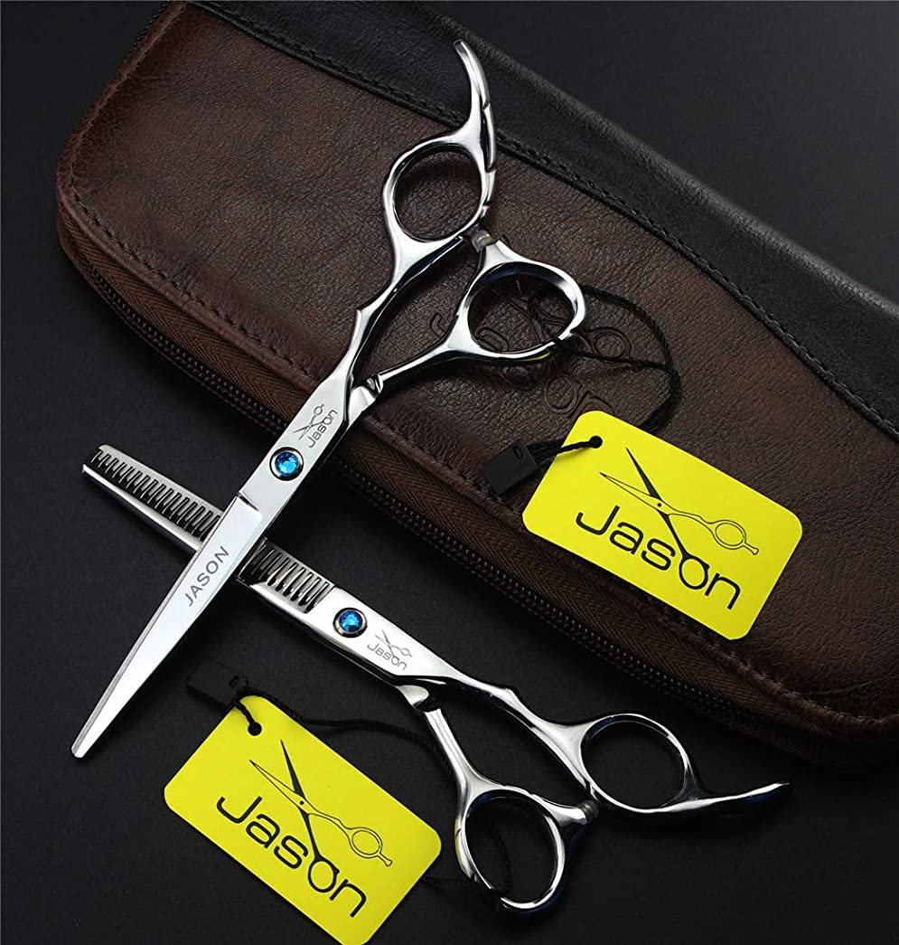 Professional 6.0 Inch Dog & Cat Grooming Scissors Set - High-End Barber Shears for Pet Hairdressing | Sharp Air Cutting, Tooth & Flat Scissors | Perfect for Salon & Home Use | Gentle Pet Grooming for Dogs, Cats & Small Animals