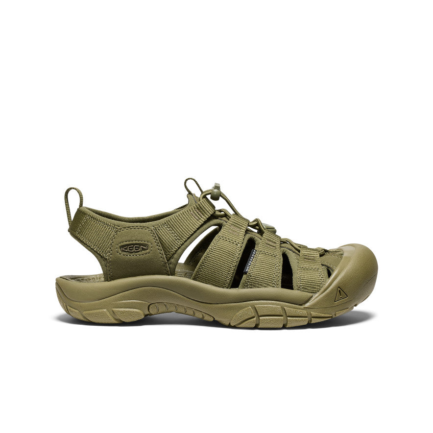 Men's Newport H2 Sandals - Comfortable Waterproof Hiking & Outdoor Adventure Shoes for Men - Monochrome/Olive Drab - Perfect for Beach, Camping, and Travel