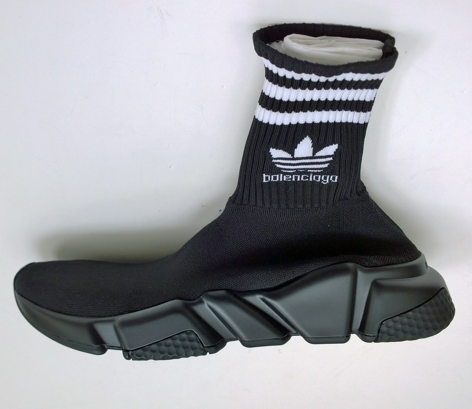 Balenciaga x Adidas Speed Light Logo Jacquard Socks Slip-On Stretch Sneakers for Men Women - Comfortable Athletic Shoes for Running, Gym & Casual Wear
