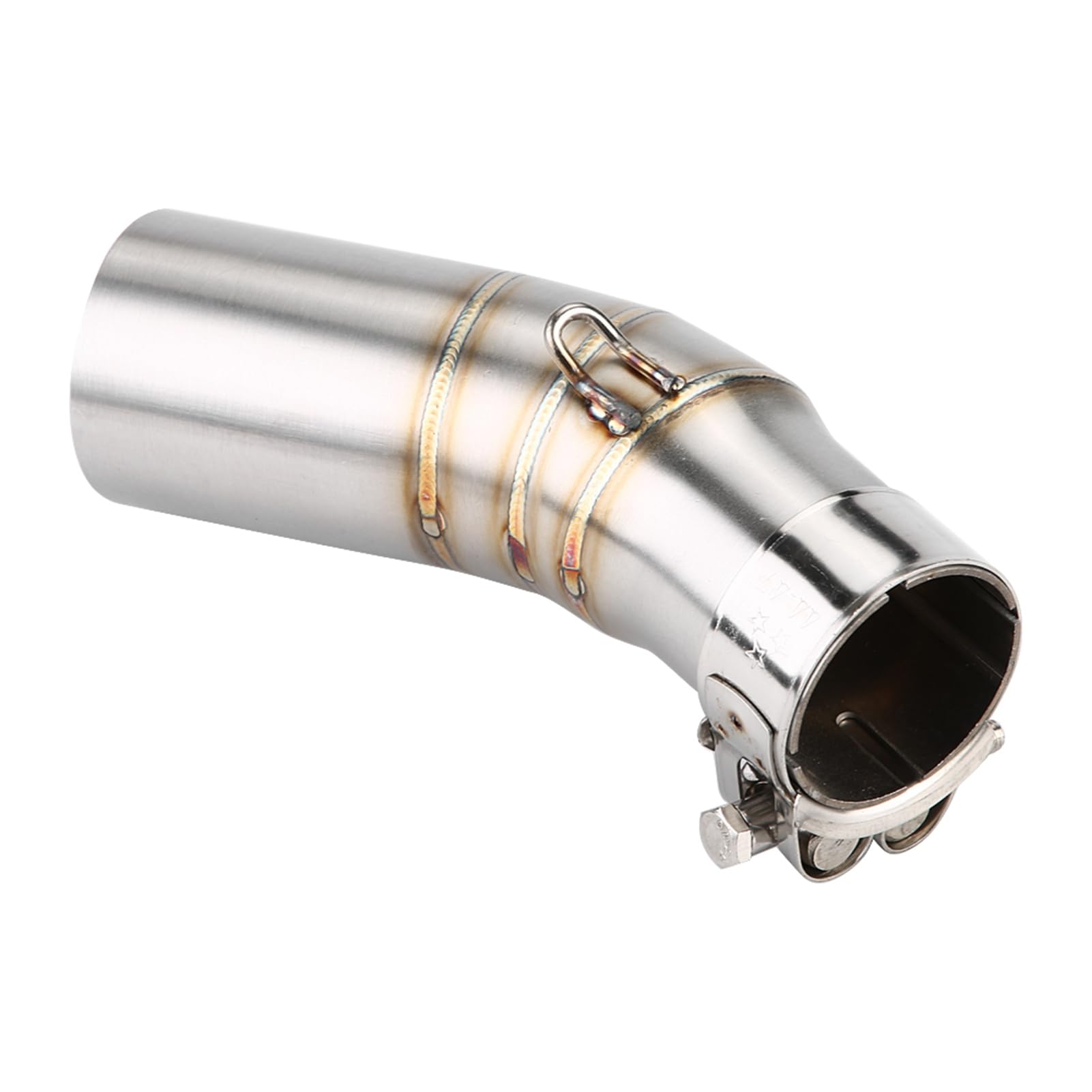 Stainless Steel Motorcycle Exhaust Mid Pipe Link Pipe for Kawasaki NINJA 400 2018 2019 - High Performance Upgrade Accessory for Street Racing & Custom Bike Builds